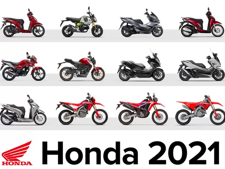 Honda 2021 sales motorcycle models